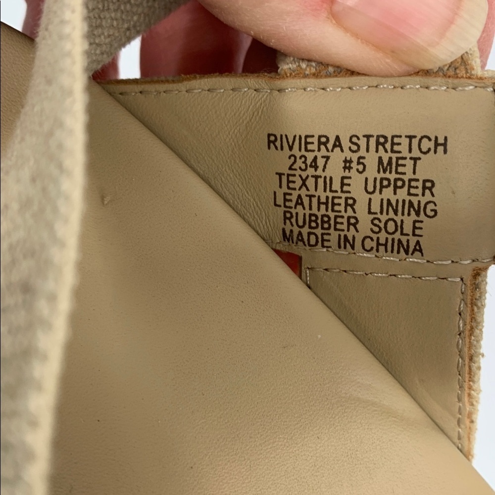 ABEO Riviera Stretch platform wedge espadrille sandal shoe linen strappy new 5 - Picture 2 of 8